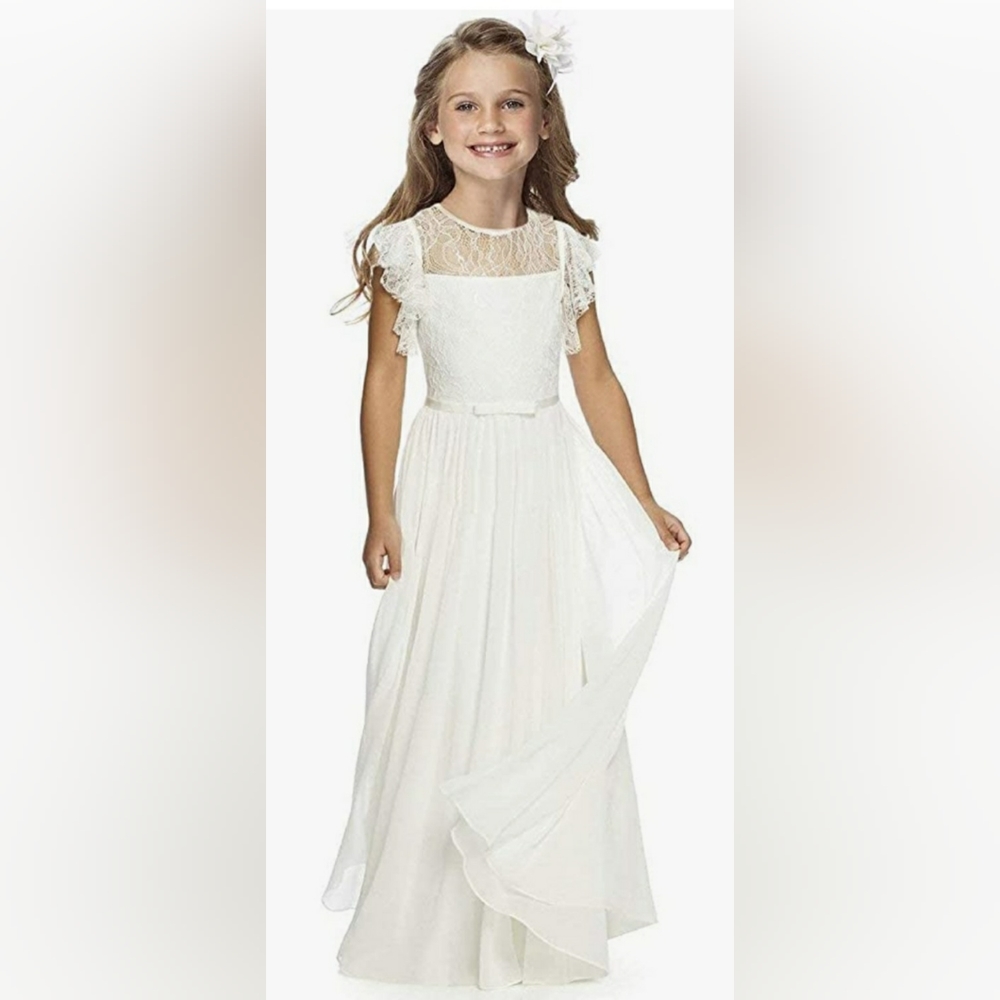 Sittingley • Fancy Flower Girl Lace Dress • Size 12-13y
